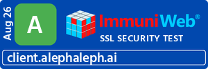 ImmuniWeb SSL Security Test - client.alephaleph.ai - grade A