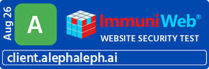ImmuniWeb Website Security Test - client.alephaleph.ai - grade A